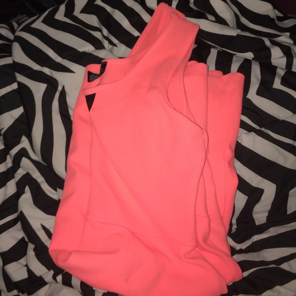 Bright pink sun dress