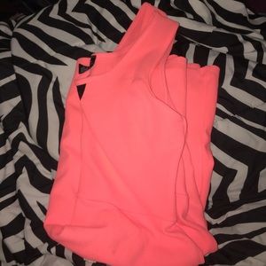 Bright pink sun dress