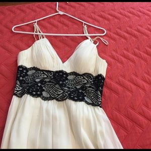 Goddess Style Cream Dress with Lace