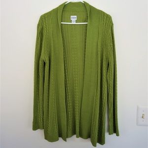 Chico's Green Cardigan Sweater - Size 1
