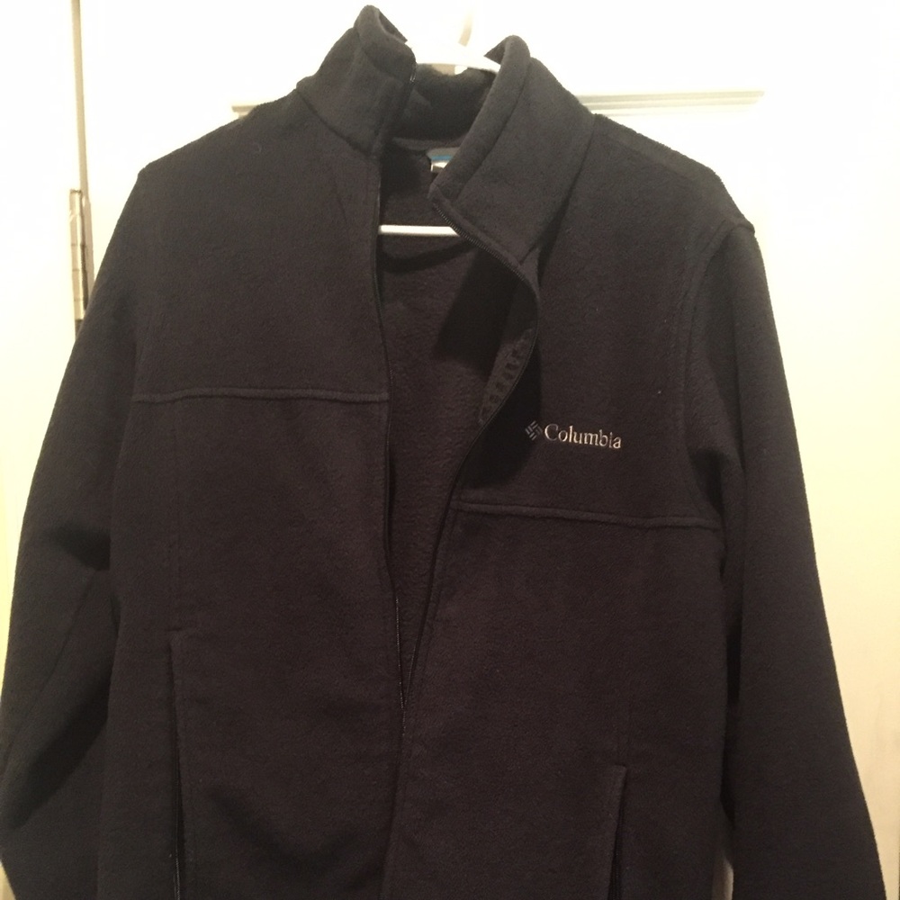 Black, Fleece, Columbia jacket