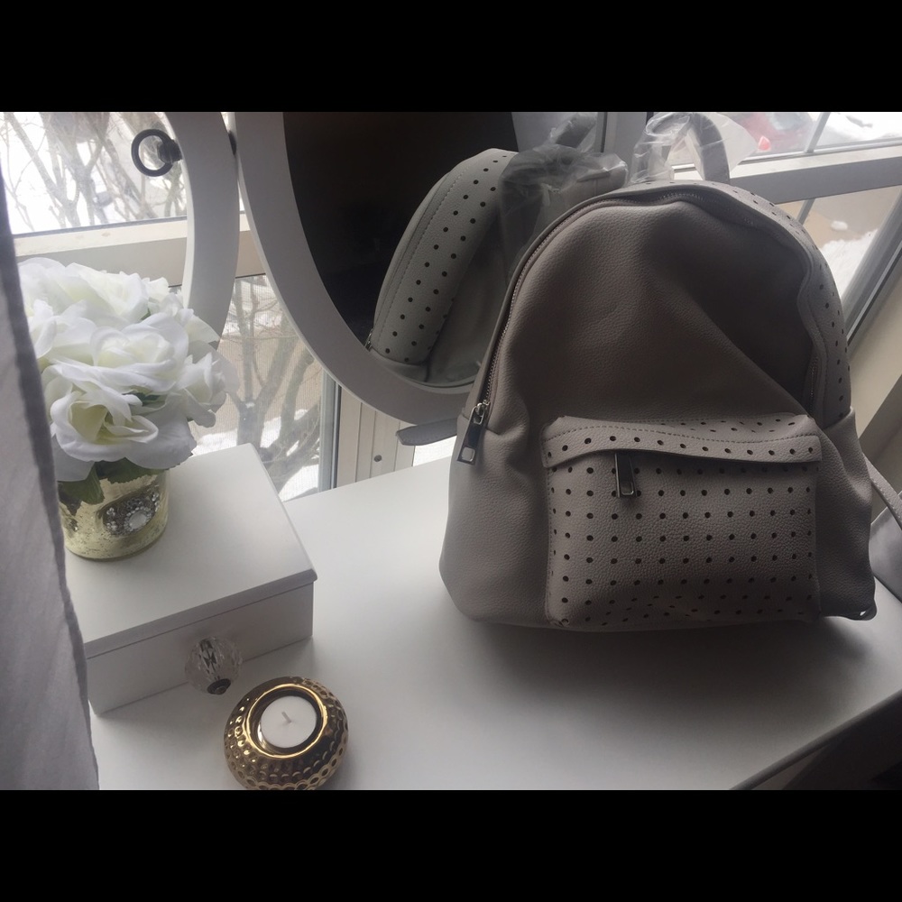 Grey backpack