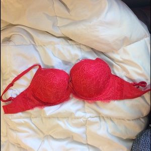 Victoria's Secret Red Lace Bra