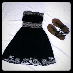 Black Lace Sundress (: