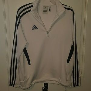 Adidas white pullover size S
