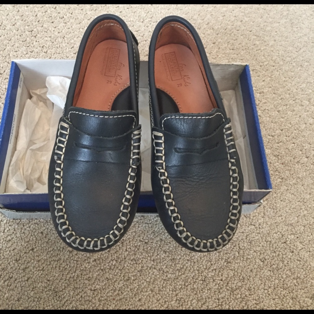 Atlanta moccasin boys blue loafer size 11.5
