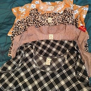 4 Faded Glory tank tops career tops 1X 16W