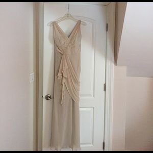 Ivory V Neck Dress