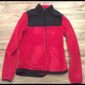 Red and black Danskin zip up jacket