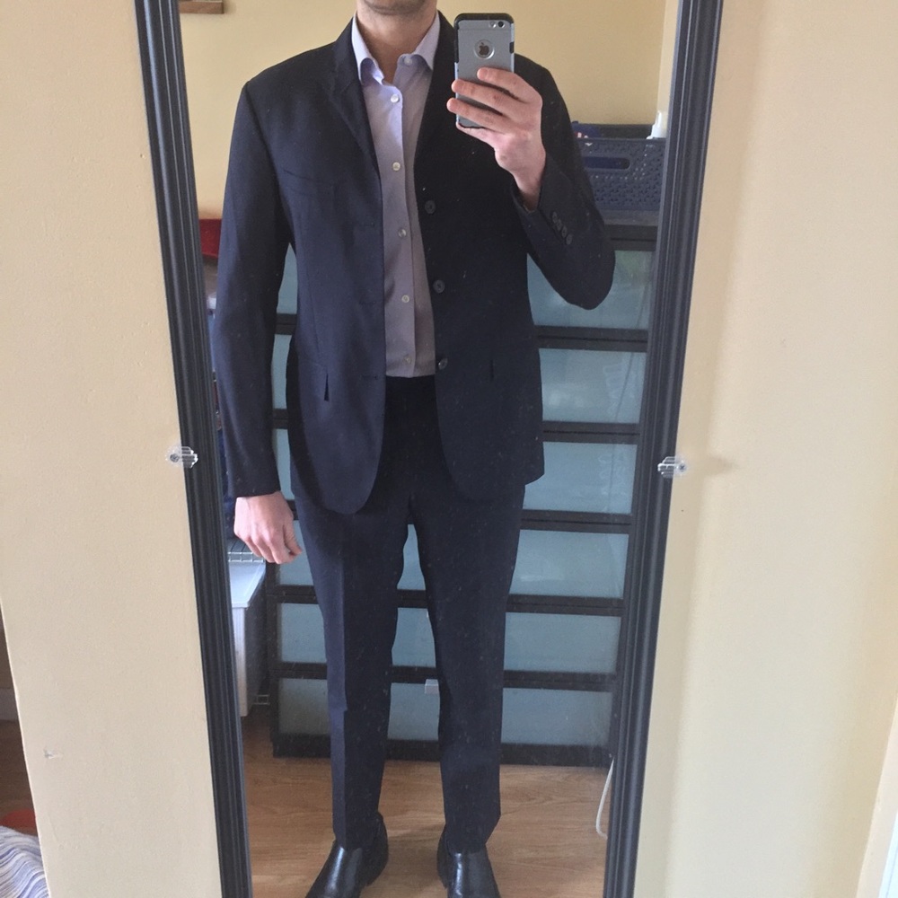 ⭐️HP⭐️ Polo Ralph Lauren 3 Button Navy Blue Suit