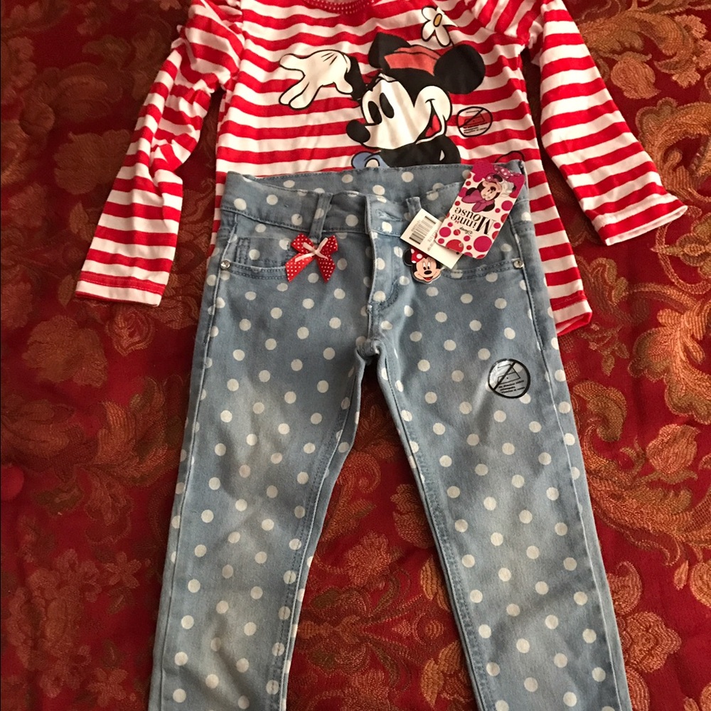 Disney jeans and shirt