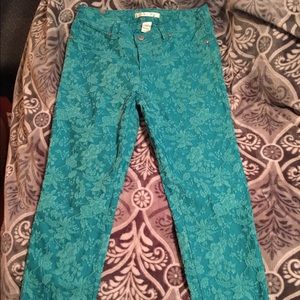 Lauren Conrad floral jeans. Real. Size 10.