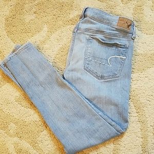 AE super super stretch Jeggings Sz 8 short