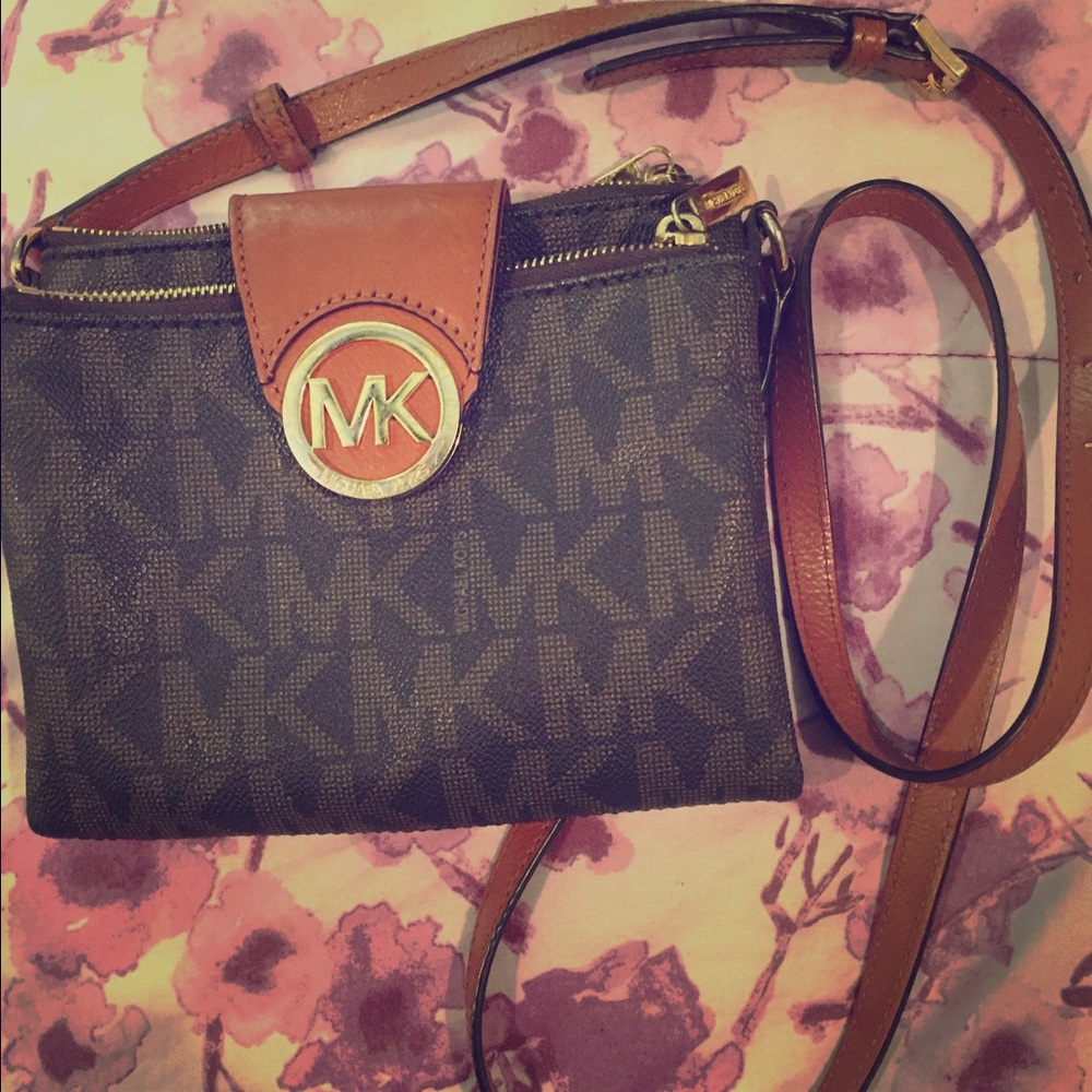Michael Kors cross-body signature logo bag