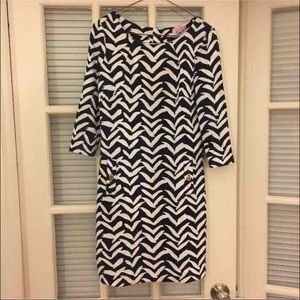 Navy and White Lilly Pulitzer Shift Dress