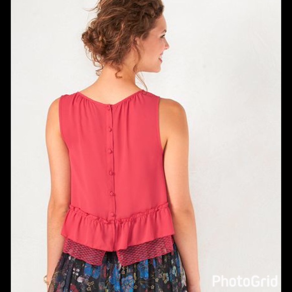 SALE LC Lauren Conrad "Snow White" Blue Crop Top - Picture 7 of 8