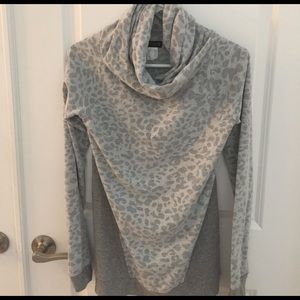 Cowl Neck Sweatshirt w/ thumb holes on sleeves
