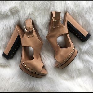 Heeled Sandals with Studs