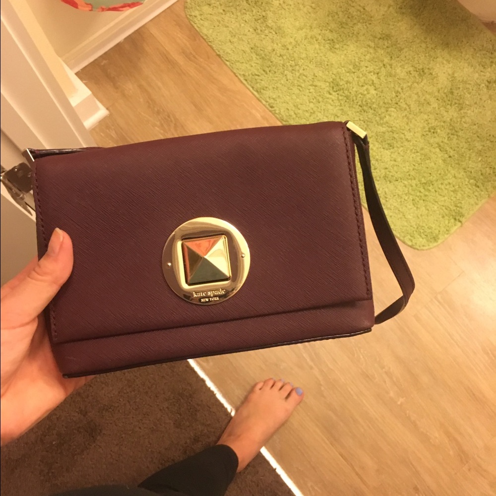 Kate Spade Burgundy/Plum Sally crossbody bag