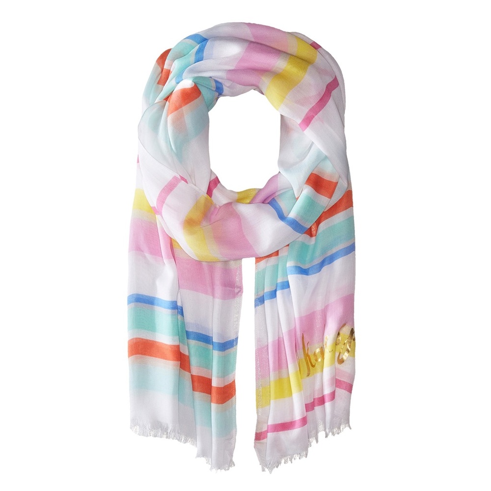 🍭 Kate Spade Lightweight Viscose Multicolor Scarf