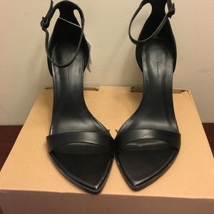 NWT Zara Black Strappy Heels