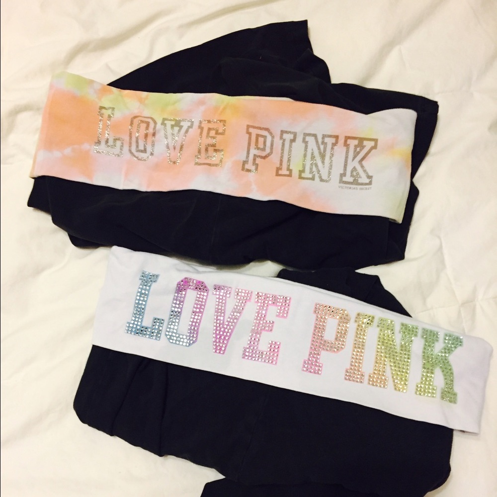 Vs pink crop yoga pants