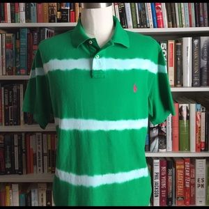 Polo by Ralph Lauren Tie-Dye Custom Fit Mesh Polo