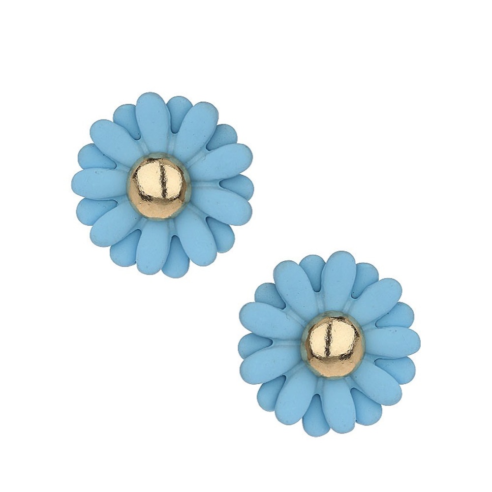 🆕 TOPSHOP - Daisy Stud Earrings - Blue