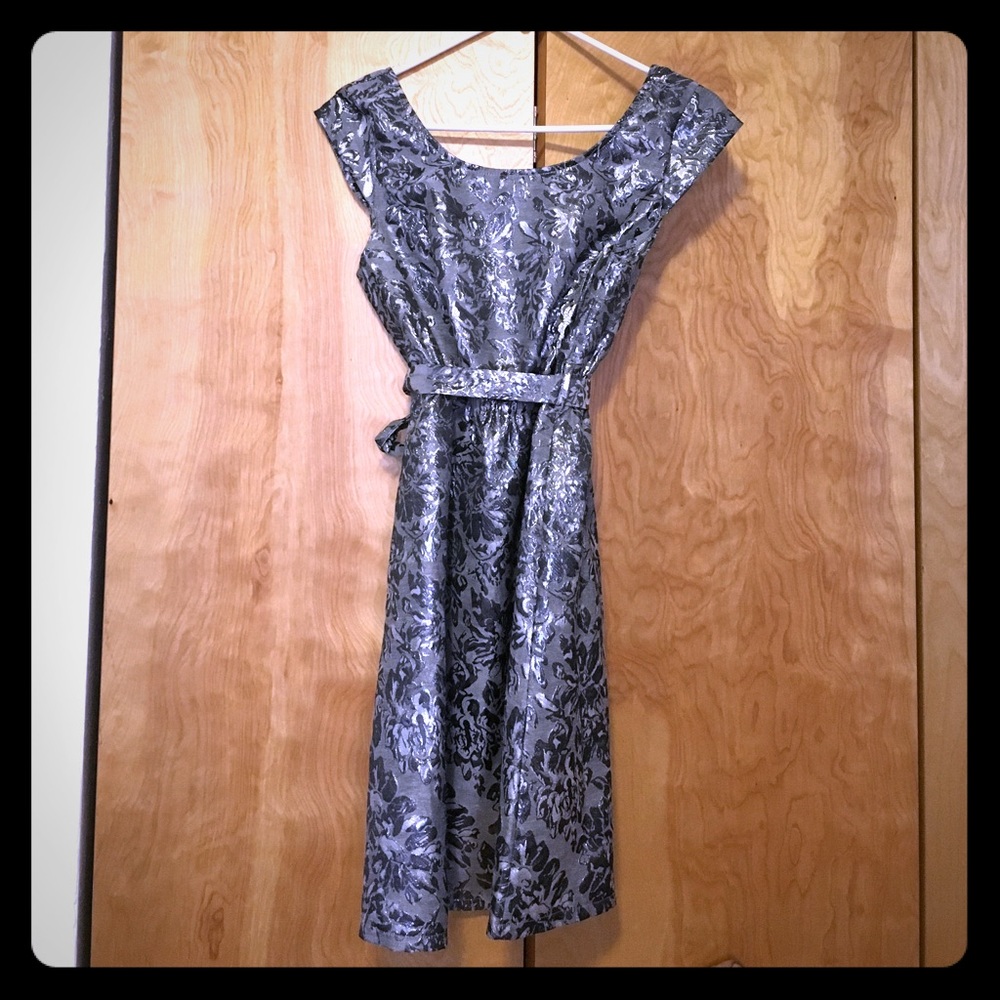 Silver party dress