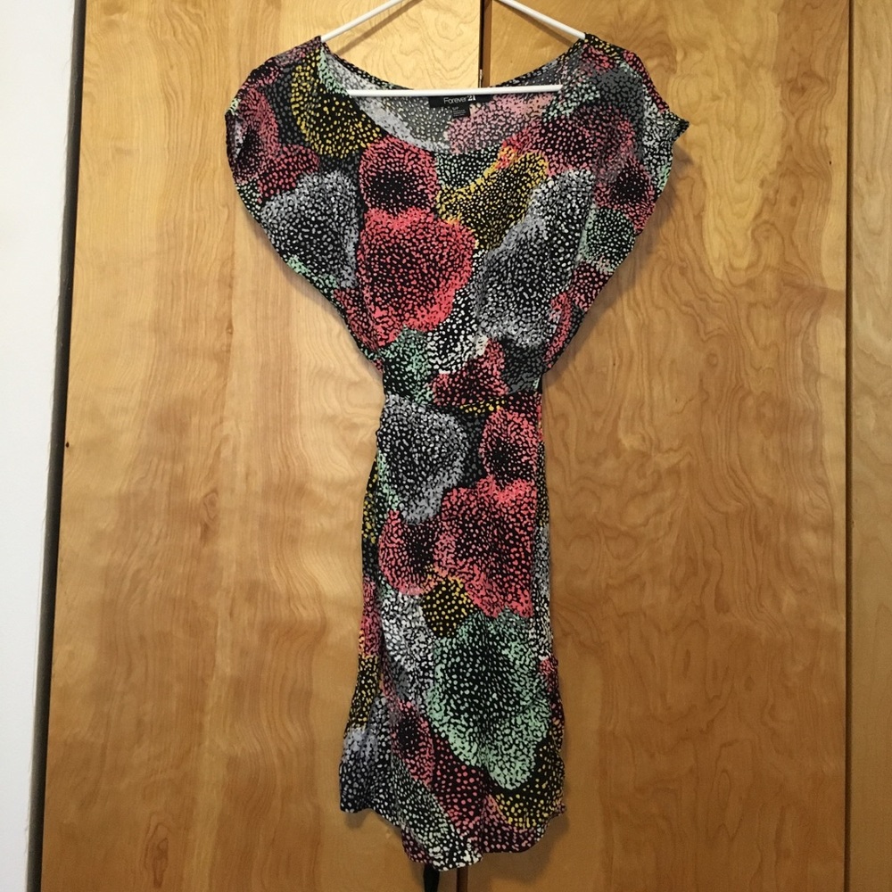 Mid length pastel multicolored dress