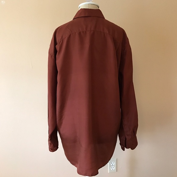 Rust Bogari Button Up Blouse - Picture 2 of 4