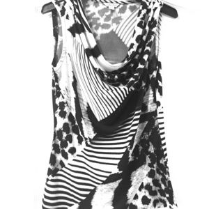 Calvin Klein Black & White Blouse