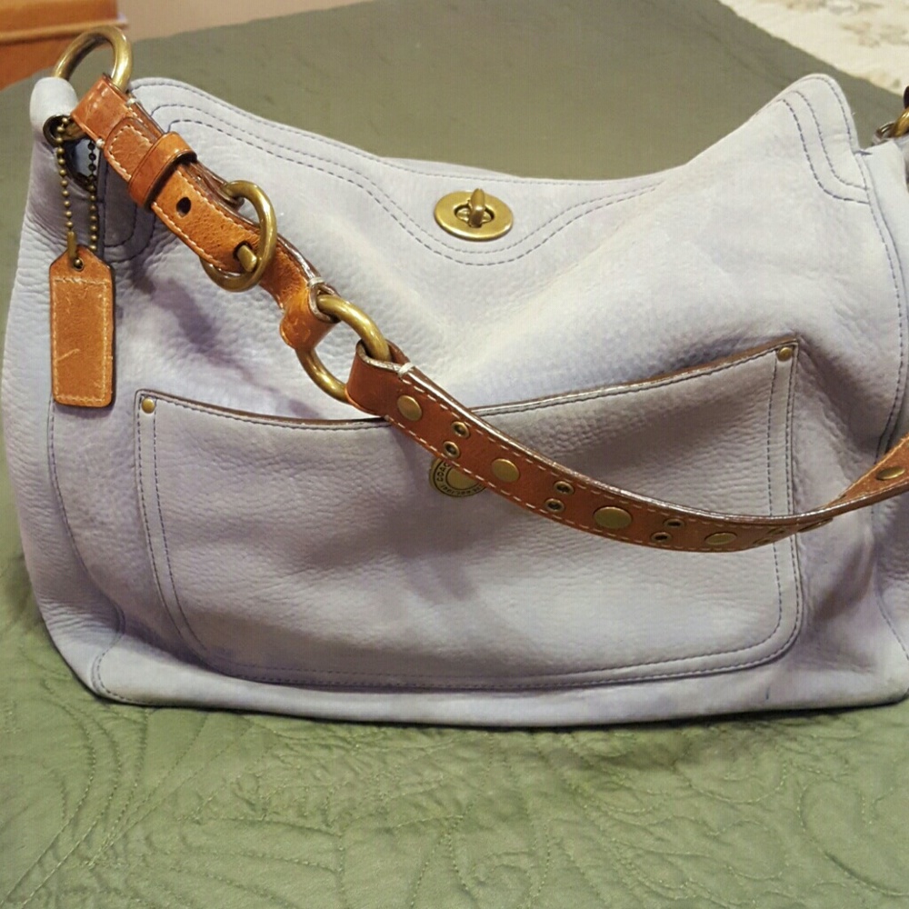 Small vintage coach nubuck handbag JUST REDUCED