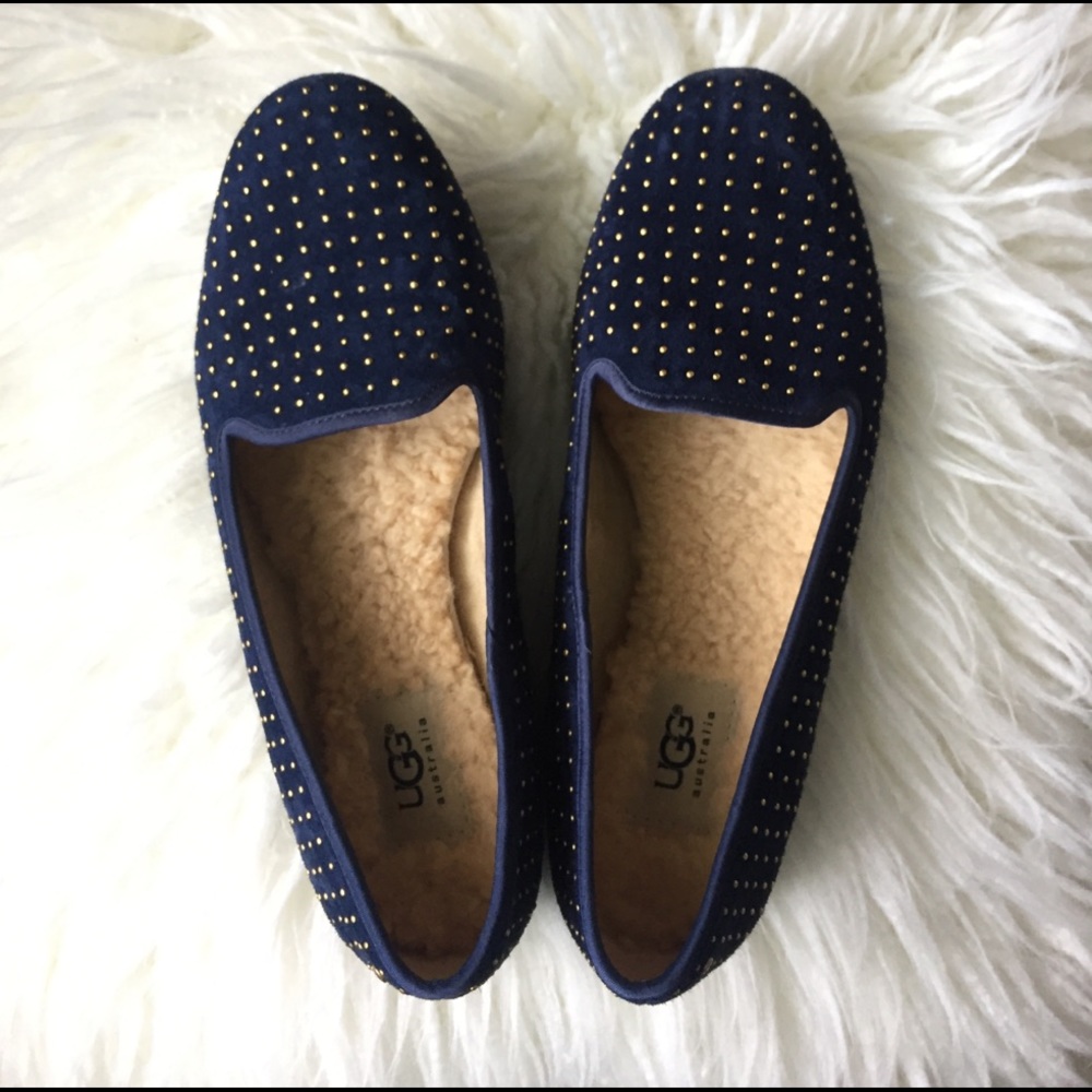 Studded UGG flats