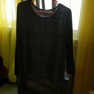 Aztec print tunic sweater.