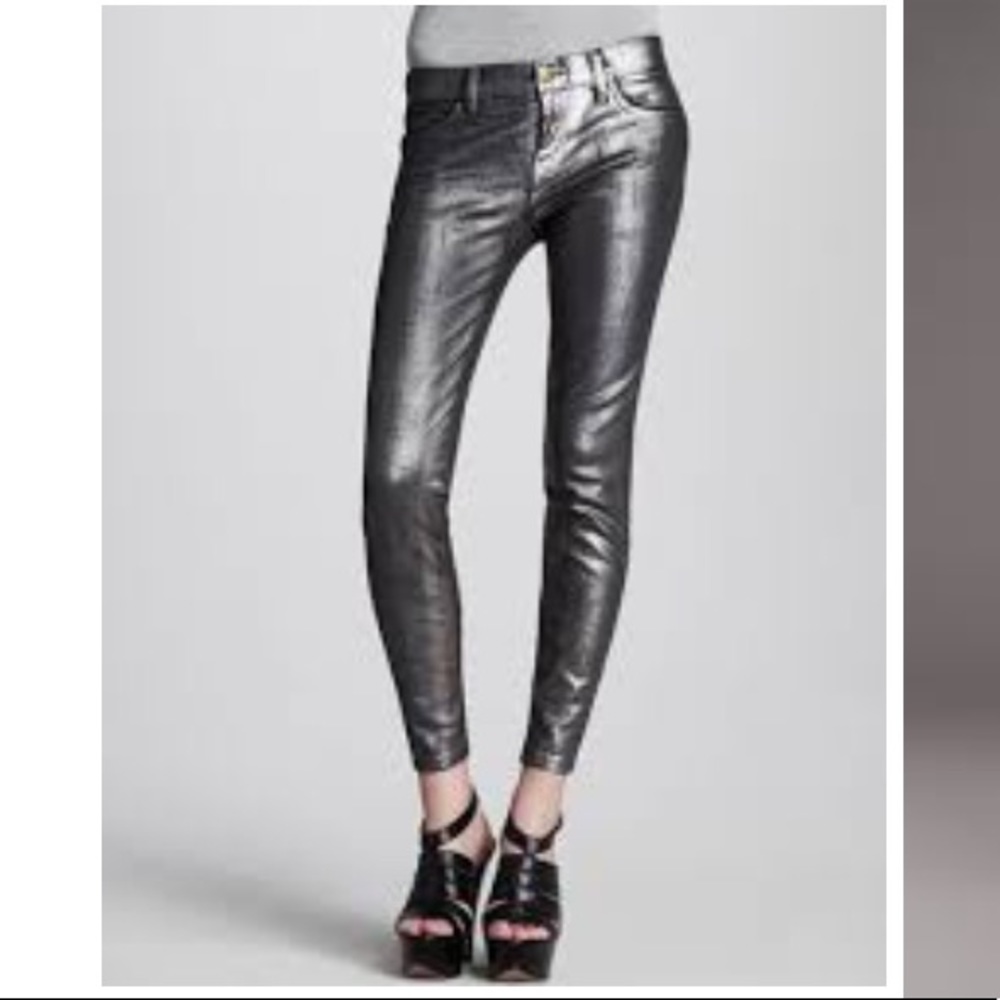 Current Elliott Jeans The Stiletto Silver Size 27