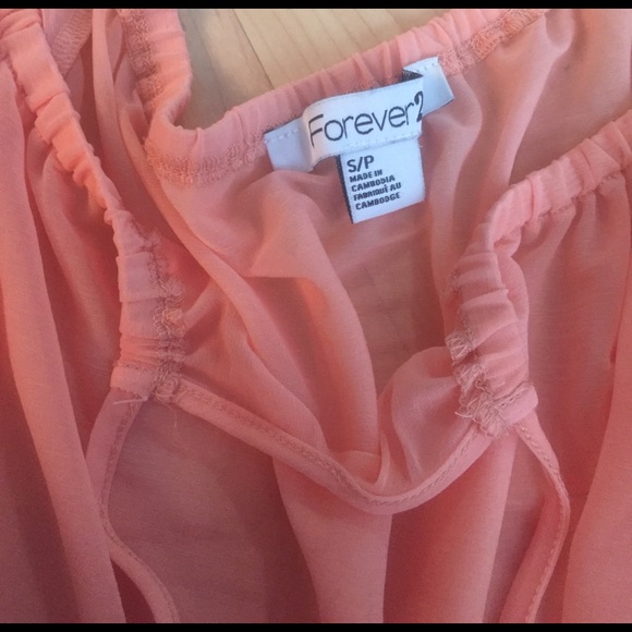 BOGO FREE Juniors forever 21 peach 🍑 top - Picture 2 of 3