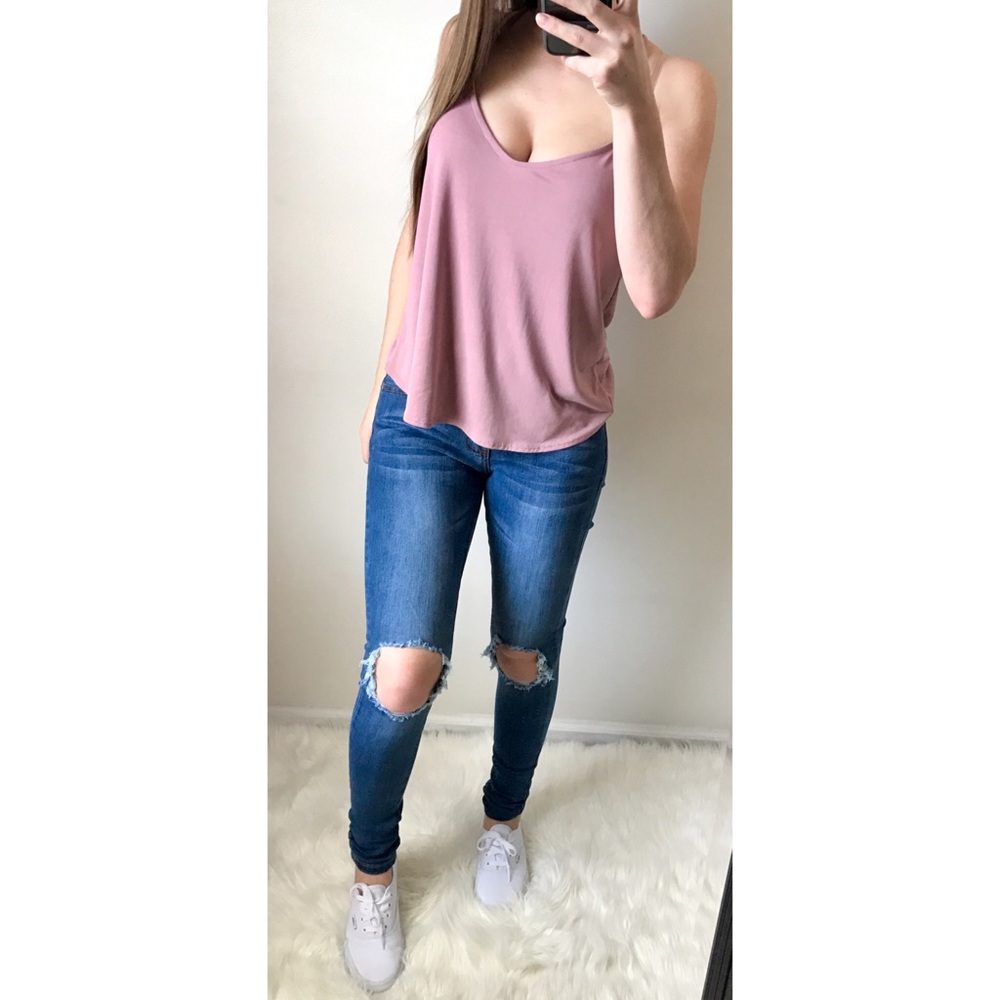 JANE Mauve Softest Tank Top
