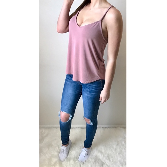 JANE Mauve Softest Tank Top - Picture 2 of 5