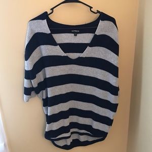 Express Striped Oversized Sweater XS but fits S/M