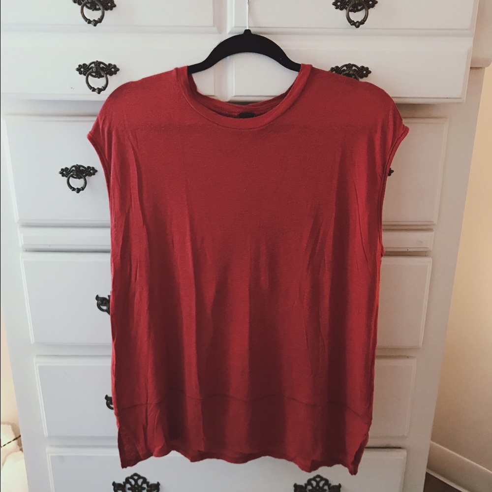 Free People Red T-Shirt