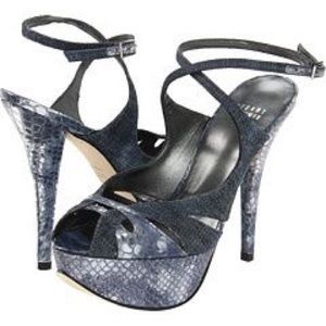 NIB Stuart Weitzman Jive Sz9 Navy Blue heels