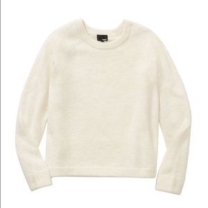 Fuzzy Alpaca Aritzia Sweater in Cream