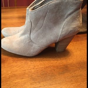 Taupe booties from Maurice's