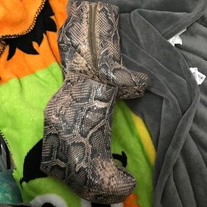 Snake skin bakers brand booties