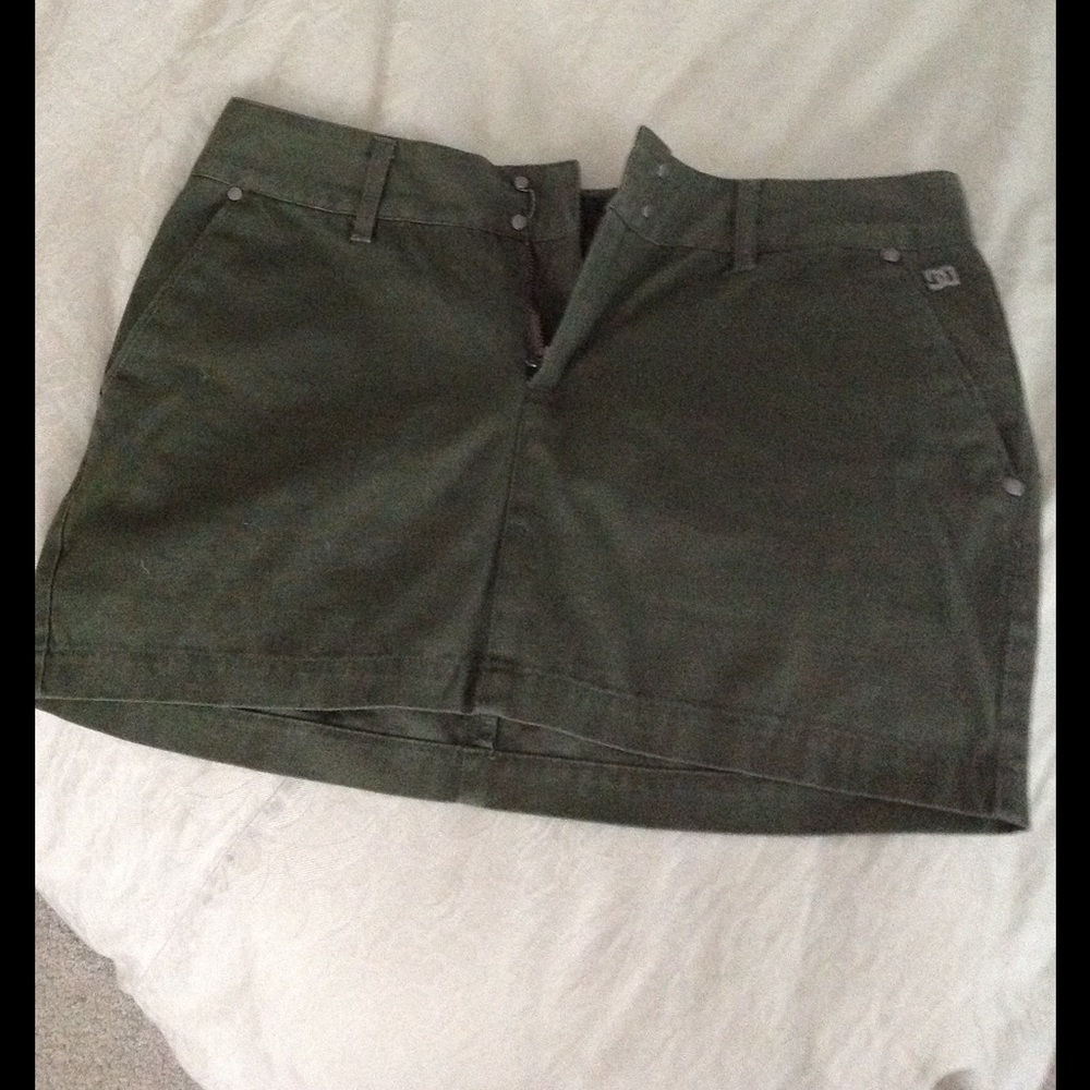 PRICED TO MOVE TODAY! DC olive green mini skirt