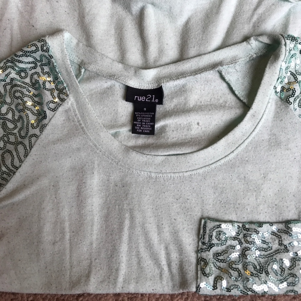 rue 21 sequined shirt