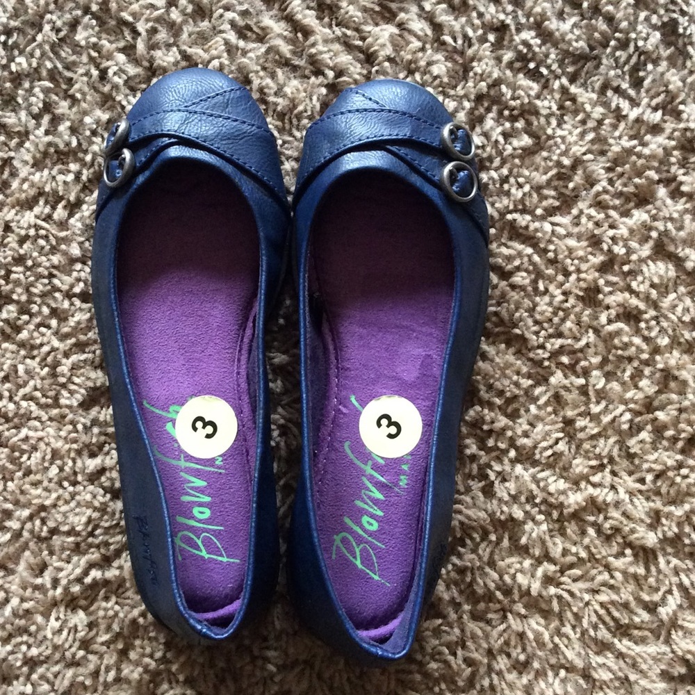 NEW! Blue Blowfish girls flats
