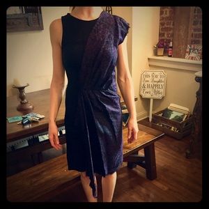 McQ dress never worn. Black with purple detailing