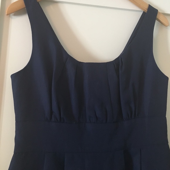 J. Crew Navy Cotton Occasions Dress - Picture 2 of 4